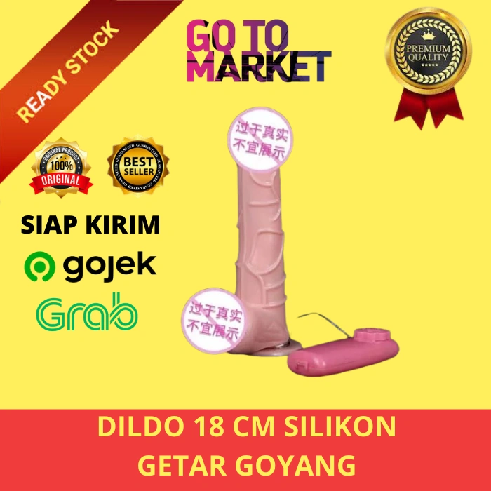 DILDO SILIKON VIBRATOR 18 CM
