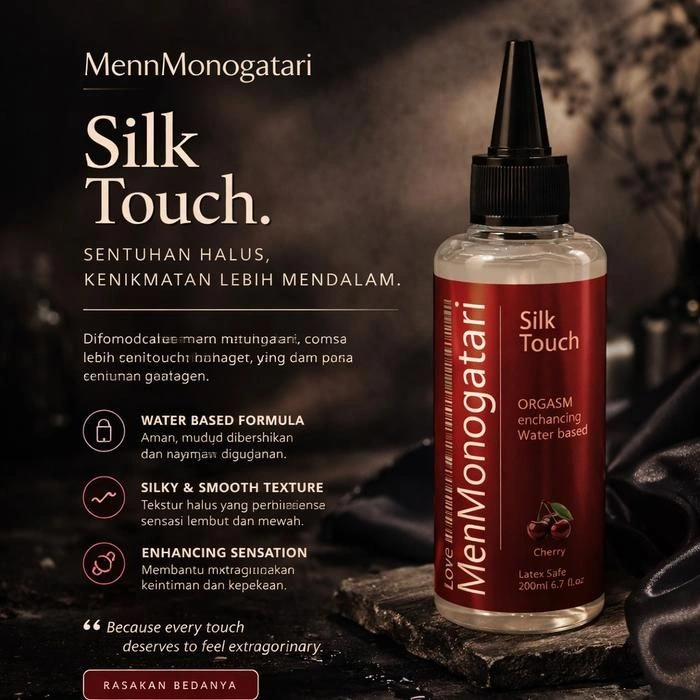 MEN MONOGATARI LUBRICANT PELUMAS RASA BUAH PEACH CHERRY STRAWBERRY 200 ML - PEACH