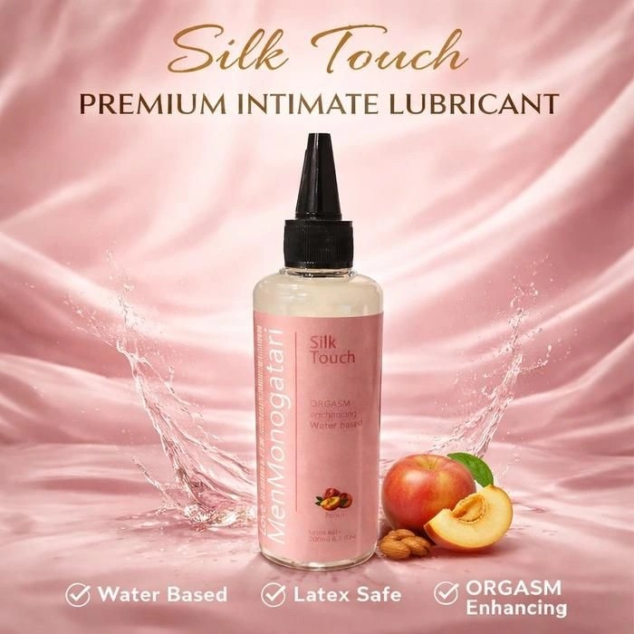 MEN MONOGATARI LUBRICANT PELUMAS RASA BUAH PEACH CHERRY STRAWBERRY 200 ML - PEACH